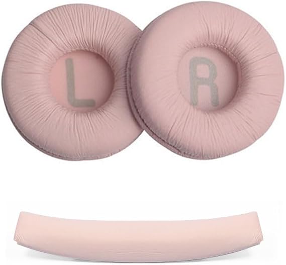 3 parçalı kafa bandı pedi, JBL T450/T500 BT, Tune600, 510BT, JR300,70 mm köpük kulak yastıkları ve kafa bandı yastıkları ile uyumlu Tune600 için (pembe)