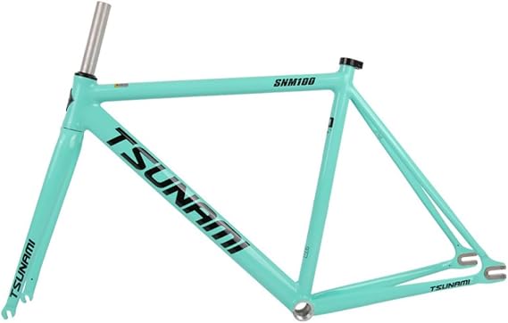 Fixed Gear Bike Frameset 700C Aluminum Alloy Bike Frame 49/52/55/58CM Signle Speed Track Bike Frame C Brake QR 100/120mm BSA68mm with Fork
