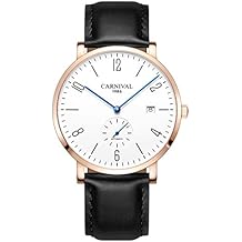 TEINTOP Carnival Automatic Mechanical Men Watch Simple Dial White