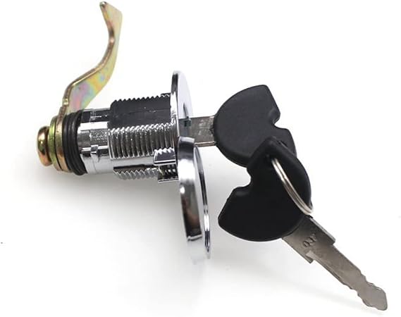 Zcargel Motorcycle Tail Box Storage Lock, Metal Motorcycle Trunk Lock Modified Scooter Trim Tail Lock with 2 Keys for Motorcycles Scooters Electric Vehicles