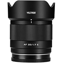 Viltrox 25mm F1.7 E, 25MM f/1.7 E Mount Auto Focus Prime Lens for Sony E Mirrorless ZV-E10 II EV10 a6700 a6600 a6400 a7c ii a7rv a7iii