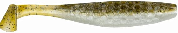 HexTek Blip Minnow | Soft Plastic Swimbait | Precision Finesse Paddle-Tail for Bass | Green Pumpkin Shad, 3-Inch