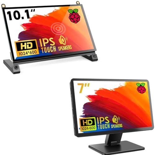 ROADOM 10.1 Raspberry Pi Monitor & 7 Touchscreen with Case