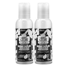 Ligao de Leche Hair Shine Drops Serum with Milk Proteins 4 oz Barniz Capilar Gotas de Brillo Deep Hydration & Frizz Control Strengthens Scalp, Boosts Growth, Shine & Smoothness Pack of 2