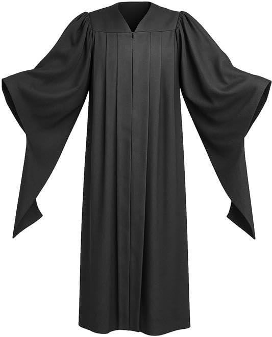 Gradwear Classic Masters Graduation Gown, Unisex Masters Degree Regalia