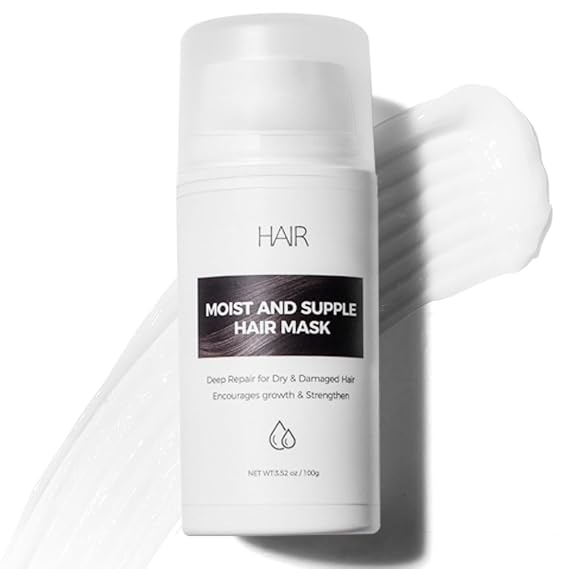 Deep Conditioning Hair Mask - Repairs Damaged, Dry Hair and Split Ends, Rebuilds Strength, Promotes Healthy Hair (3.52 oz), Paraben & Sulfate-Free
