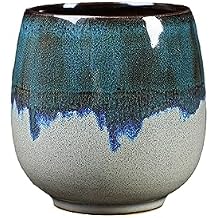 5.07oz Ceramic Kiln Espresso Cup Set - Japanese Tea Cup - Creative Potbelly Cup-Kiln Blue -100ml single pack-101-200ml