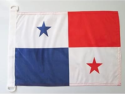Panama NAUTICAL Flag 18 x 12 - Panamanian flags 30 x 45 cm - Banner 12x18 in for boat - AZ FLAG