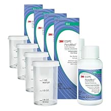 3M 70201402701 PerioMed Stannous Fluoride Oral Rinse with Mixing Cups, 0.63%, Concentrate, Mint, 2.75 oz. Bottle (Pack of 4)