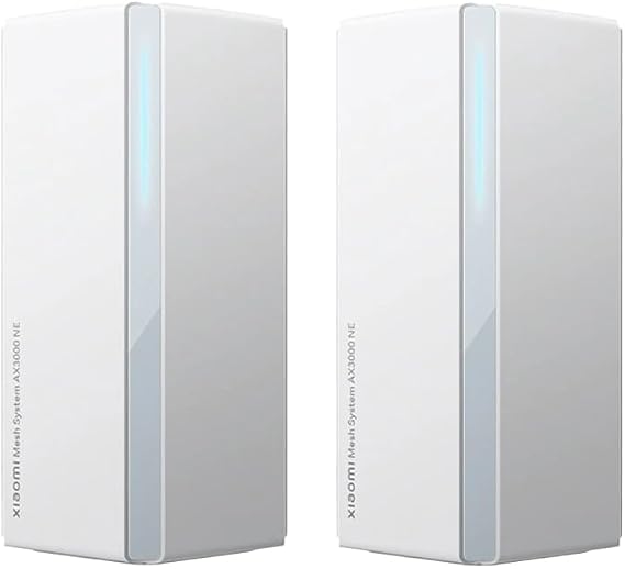 Xiaomi Mesh System (2-Pack) AX3000Mbps NE Whole Home Mesh IPV6 WiFi 6 System, Dual-Band NFC Quick Connection, Easy Setup, Router, Extender Booster for Gaming & 4K, Connects Over 250 Devices