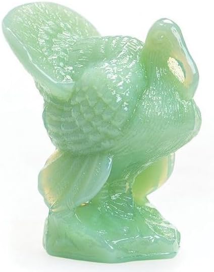 Turkey - Solid Glass Figurine - American Made - Mosser Glass USA (Jade)