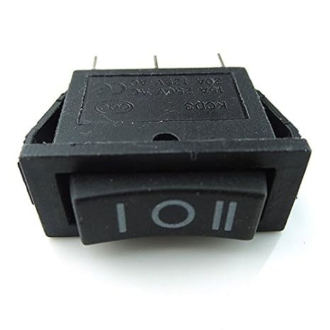 CESS Hull Shape Snap-in KCD3 3 Pin ON-Off-ON Switch (2 Pack)