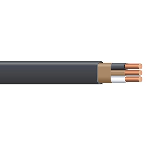 Southwire 75 ft. 6/2 Stranded Romex SIMpullTM CU NM-B W/G Wire, Black
