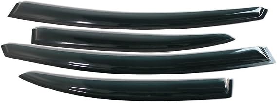 Side Window Deflectors for Honda Civic 8th Gen Sedan 2006 2007 2008 2009 2010 2011 Black Window Visors Sun Rain Guard
