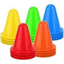 XIHIRCD 20pcs Soccer Cones, 3.15 Inch Mini Practice Cones Sports Cones Field Markers Cones Basketball Cones Training Cones for Outdoor Indoor Basketball Football Footwork Training