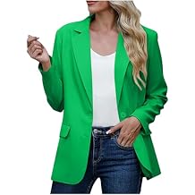 Blazers for Women Casual Open Front Long Sleeve Work Office Blazer Jacket Fashion Button Lapel Blazer with Pockets