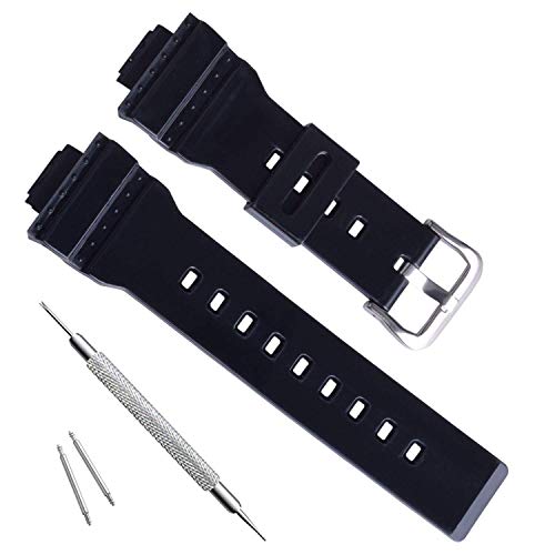 Waterproof Natural Resin Replacement Watch Strap for Womens Casio G-Shock GMA-S110 GMA-S120 GMA-S130