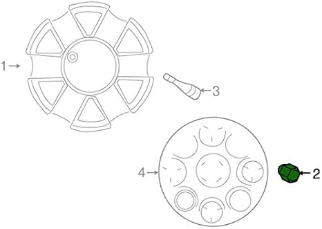 Genuine Nissan Parts - Nut-Road Wheel (40224-1PA0A)