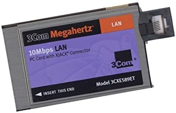 Megahertz 10Mbps Ethernet LAN PC Card with XJACK Connector 3CXE589ET