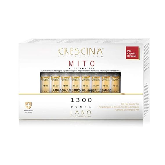 Crescina Transdermic MITO Re-Growth Treatment for Thinning Hair 1300 Woman 40 vials