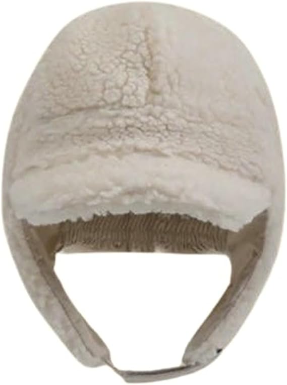 Winter Solid Lamb Wool Trapper Hat with Ear Flaps Windproof Warm Baseball Cap Ushanka Trapper Hat Men&Women