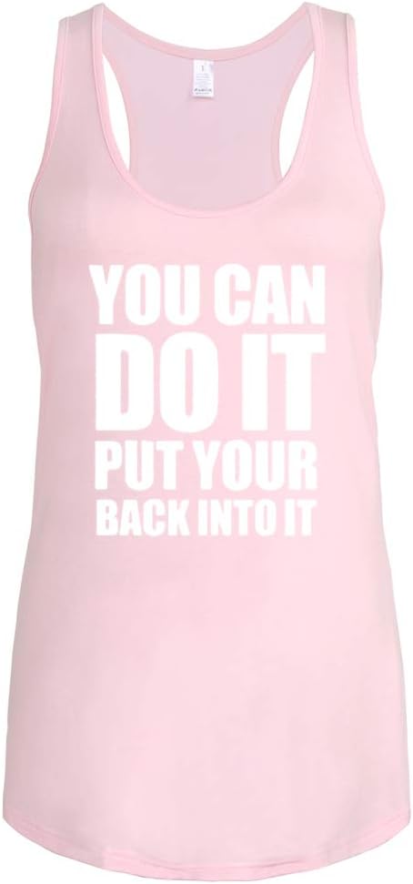 Workout Tank Tops for Women-Womens You Can Do It Funny Saying Fitness Gym Racerback Sleeveless Shirts