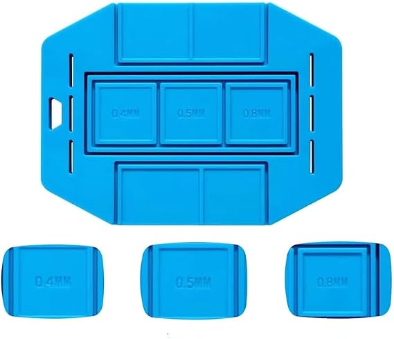 BGA Silicone Pad, Insulation Mat, BGA Reballing Stencil Mat, Universal BGA Stencil Magnetic Base, Silicone Tin Planting Pad, Tin Planting Platform for Mobile Phone CPU Chip Soldering BGA Reballing