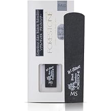 Forestone Black Bamboo W-Blast Synthetic Soprano Saxophone Reed with Bamboo Fiber and Carbon Blend, French Filed Cut with Dark, Classical Sound Profile - Long-Lasting - Made in Japan Soft (S)