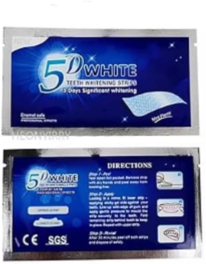 5D White Teeth Whitening Tape - Teeth Whitening Strips (2 Li Packs)