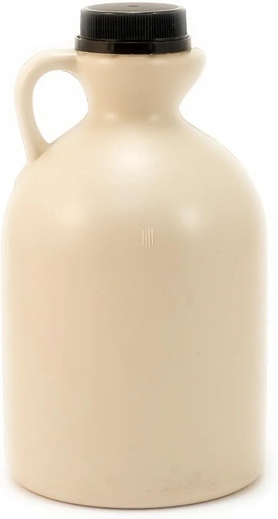 Empty Maple Syrup Jugs - BLANK - Quart (32 FL OZ Each) - Case of 12 Containers MADE IN USA with Food Grade Materials.