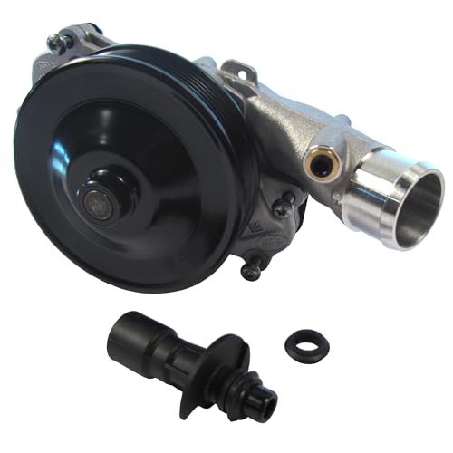 Atlantic British Ltd. Genuine Water Pump with Outlet Pipe and O-Ring LR097165 for Land Rover LR4, Range Rover, and Range Rover Sport