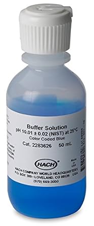 Hach Buffer Solution, pH 10.01 (NIST), Color-Coded Blue, 50 mL, 2283626