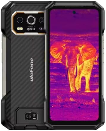 Ulefon Power Armor 27T Enhanced Cell Phone 24GB RAM 256GB ROM 108MP 4G Smartphone 66W 10600mAh Android 14 Cell Phone Global Black