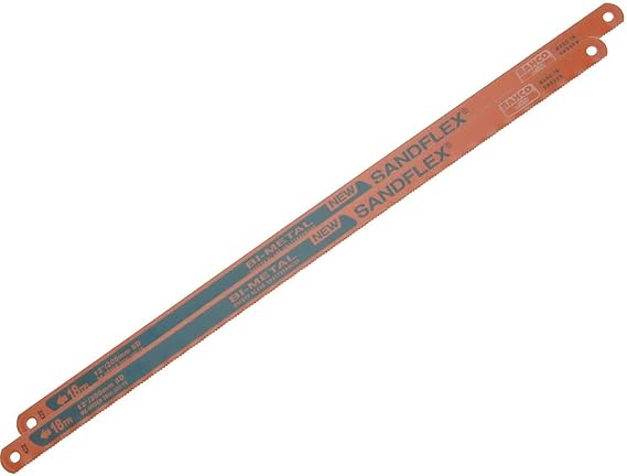 SnapOn 3906-300-18-2P Bahco 12-Inch Sand Flex Bi Metal Hand Hacksaw Blade, 2-Pack