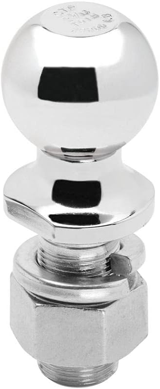 Draw-Tite 63840 Trailer Hitch Ball, 2-5/16 Inch Diameter, 20,000 lbs. Capacity, 1-1/4 Inch Shank Diameter, 2-3/4 Inch Shank Length, Chrome