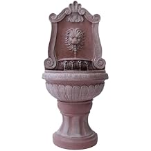 XBrand 52.4" Sandstone Lion Head Floor Fountain