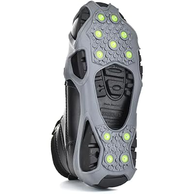 Easy Spike Ice Cleat, Lightweight Industrial Strength Traction Aid for Walking on Snow and Ice 1 Pair