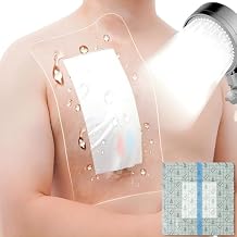 6" x 6" Shower Shields Wound Cover [Pack of 25], Waterproof Bandages Shower Cover Wound Care Protector with Non-Stick Central Pad for Central Line Chest Catheter Chemo Port
