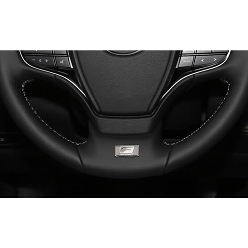 Metal F Emblem Badge Sport Nameplate Interior, Self-Adhesive 30mmx13mm