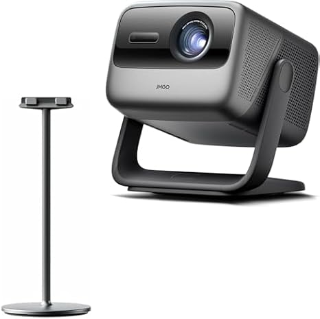 JMGO N1S Ultra 4K Triple Laser Projector with Projector Floor Stand