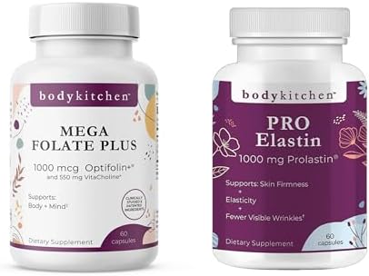 Body Kitchen Pro Elastin Peptides & Mega Folate Bundle