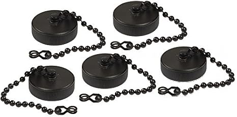 Amphenol 97 Series 97-60-14 (or 9760-14) Pack of Five Caps, Water Resistant Metal Protection Cap and Chain Assemblies (qty of 5)