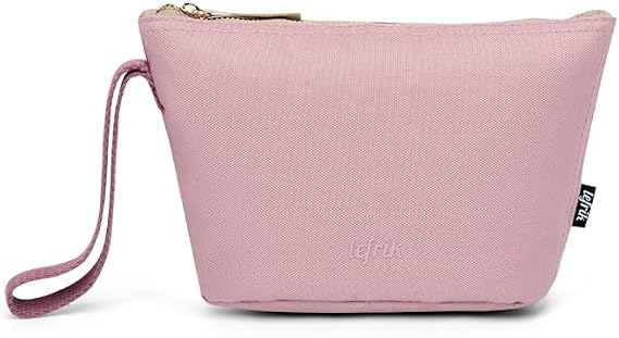 LEFRIK Zoid Bag S - Small Size - Zip Closure - 100% Recycled Fabric - Eco Friendly - 2.2L, Mauve, Minimalist