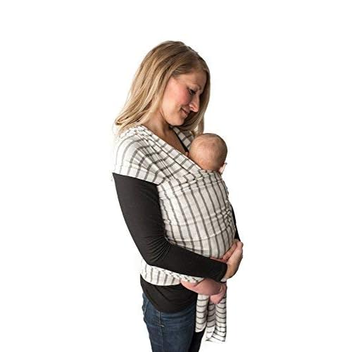 Baby Wrap Carrier -Sling, Easy to Put On, Swaddle for Close Comfort - Adjustable Breastfeeding Cover - Lightweight Sling Baby Carrier for Infant - Soft, Comfortable & Breathable French Stripes