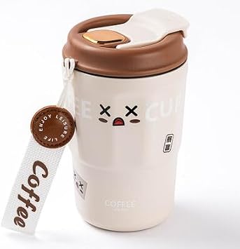 Okadi Pratİk Beyaz Paslanmaz Çelİk Termos Bardak 380ml
