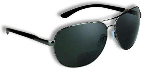 proSPORT Aviator Polarized Bifocal Sunglass Readers Fishing Driving Gray Lens Spring Hinge Men Women 2.25 1.50 1.75 2.00 2.50