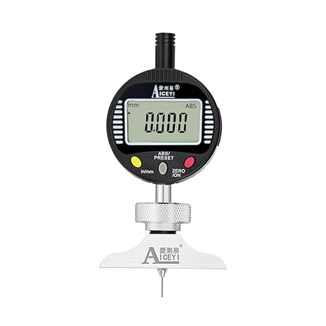 Digital Depth Sensor, Equipped with T-Shaped Base 0-12.7mm(0.5in) (ACE-CTSDF)