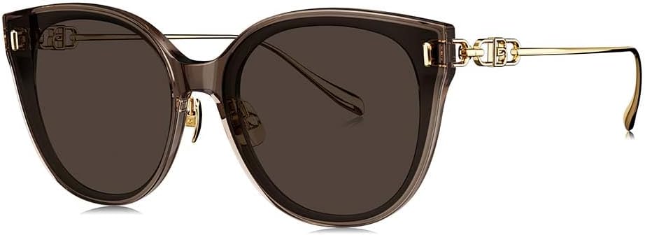 BOLON Women Fashion Oversized Cat Eye Polarized Sunglasses 61mm, Exclusive Eyewear Brand of EssilorLuxottica