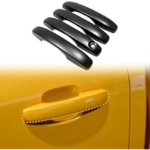 CTH for Ford Ranger 2024-2025 Exterior Car Door Handle Decorative Cover Trim Car Accessories 4pcs (One Hole, Matte Black)