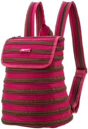 Zipit Zipper Backpack FuchsiaBrown